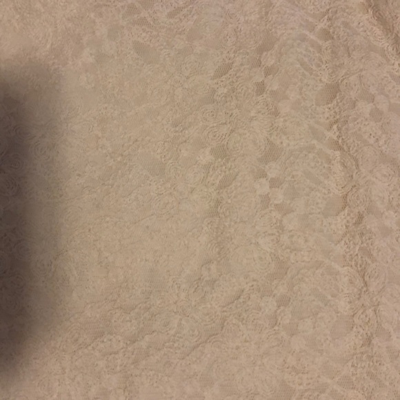 Cream max studio lace and tule skirt - Picture 2 of 5